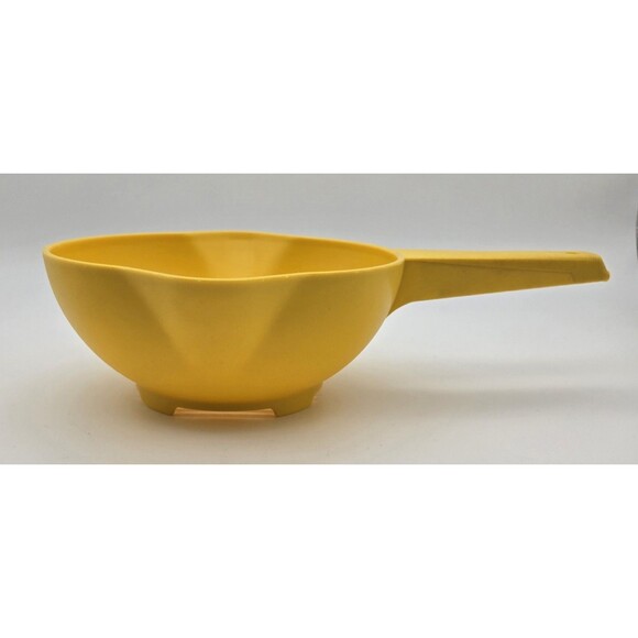 Vintage Tupperware Colander Strainer with Handle Yellow Kitchen - Picture 2 of 9